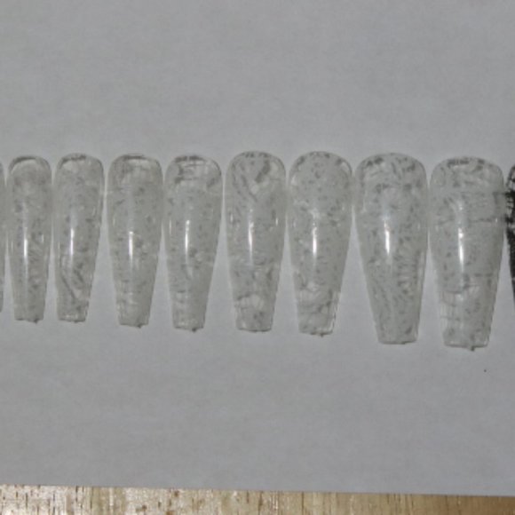 Black and White Lace- press on nail set - Picture 4 of 10